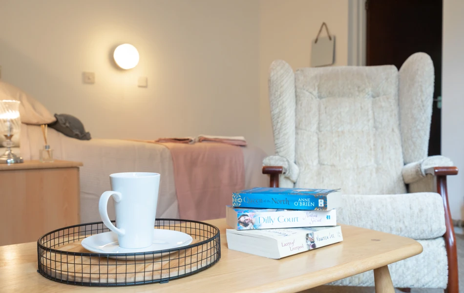 single-bedroom-with-lounge-area-at Abbeyfield House, Cockermouth CA13 9RH