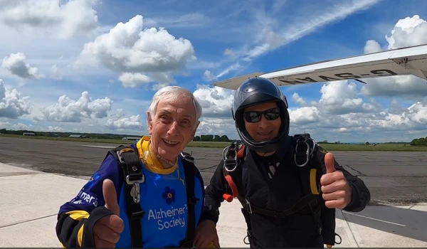 Sky’s the limit for 86-year-old Brian’s fundraising