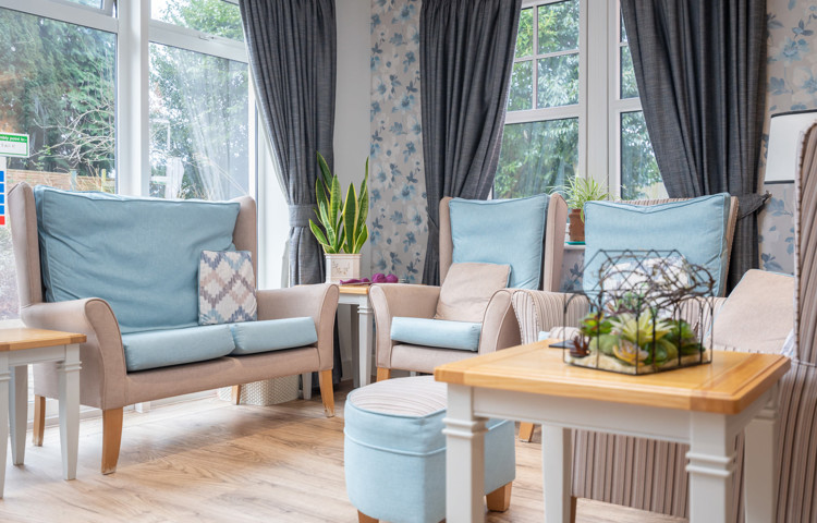 A seating area for residents to relax and chat together