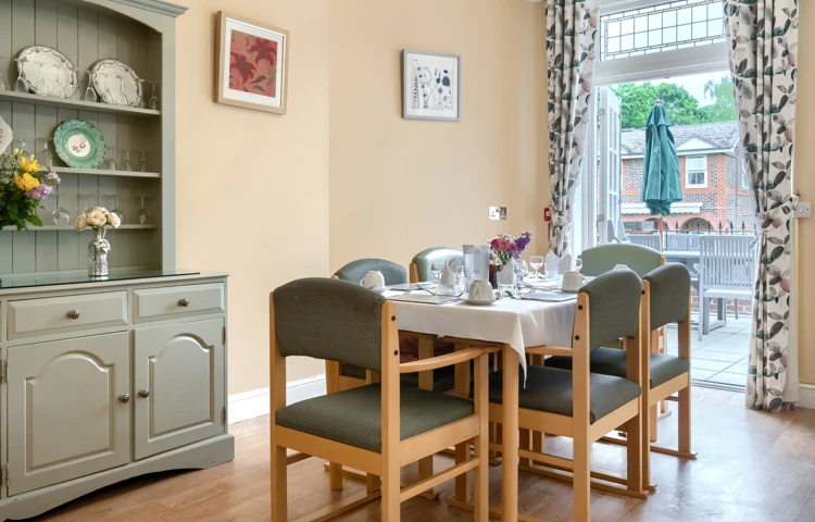 View from the dining room at Lee House Wimbldon