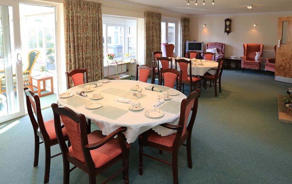 The dining room at Abbeyfield House, Barnoldswick BB18 5JX