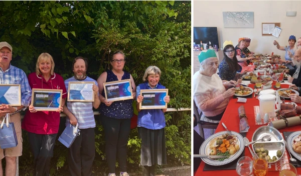 Collage Of Photos Of Staff Celebrating Long Service Awards