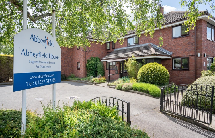 gated-entrance-at Abbeyfield House, Lincoln LN1 3HJ