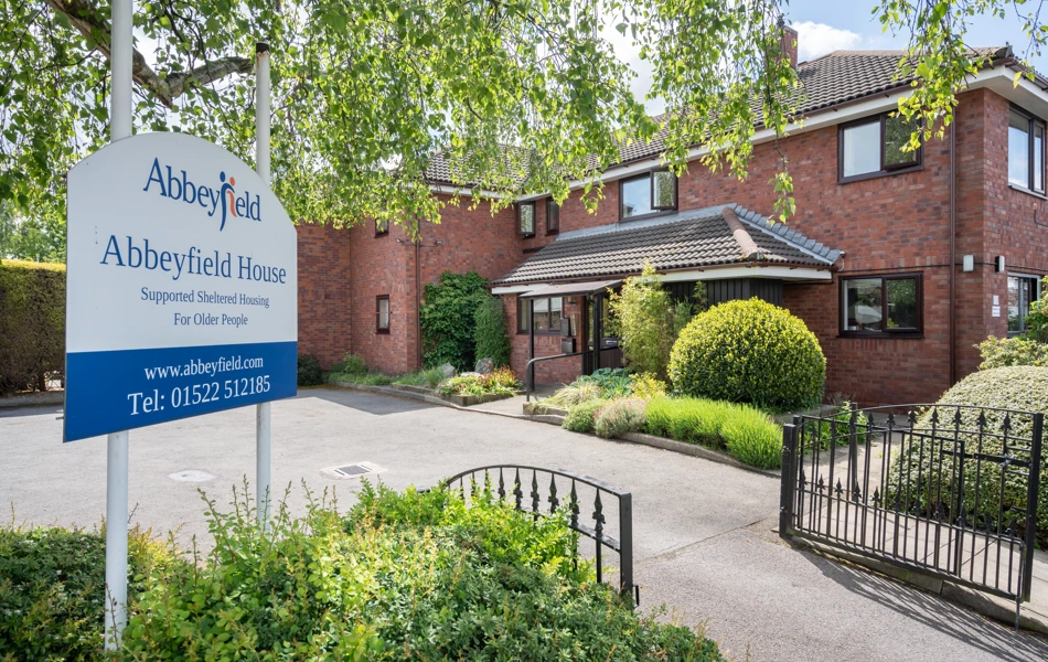 gated-entrance-at Abbeyfield House, Lincoln LN1 3HJ