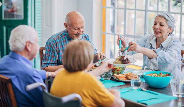 Older People Eating Together 1