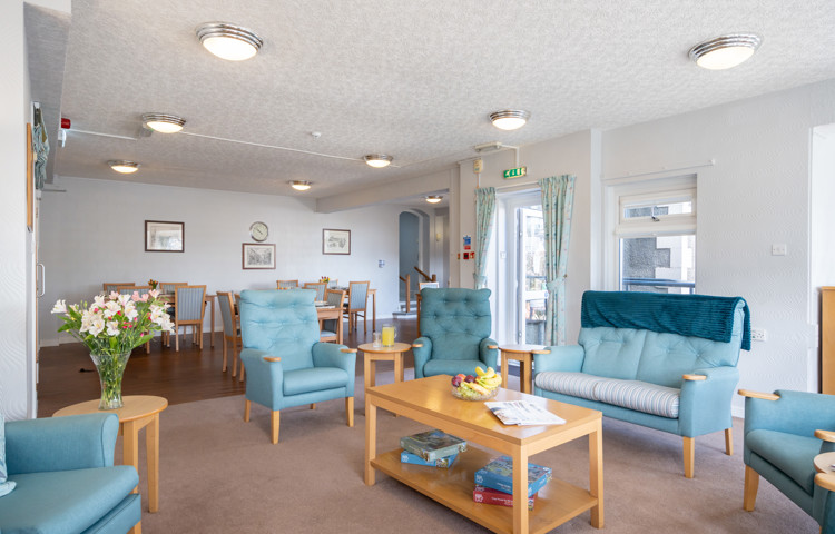 lounge-and-dining-area-at-Abbeyfield House, Ulverston LA12 0BY