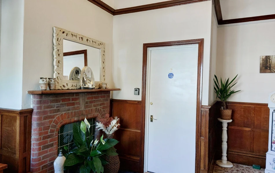 Beautiful Fireplace In Hallway At Privett Farm House