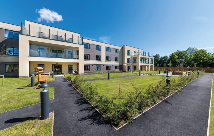 External view of Speedwell Court back gardens