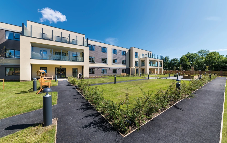 External view of Speedwell Court back gardens