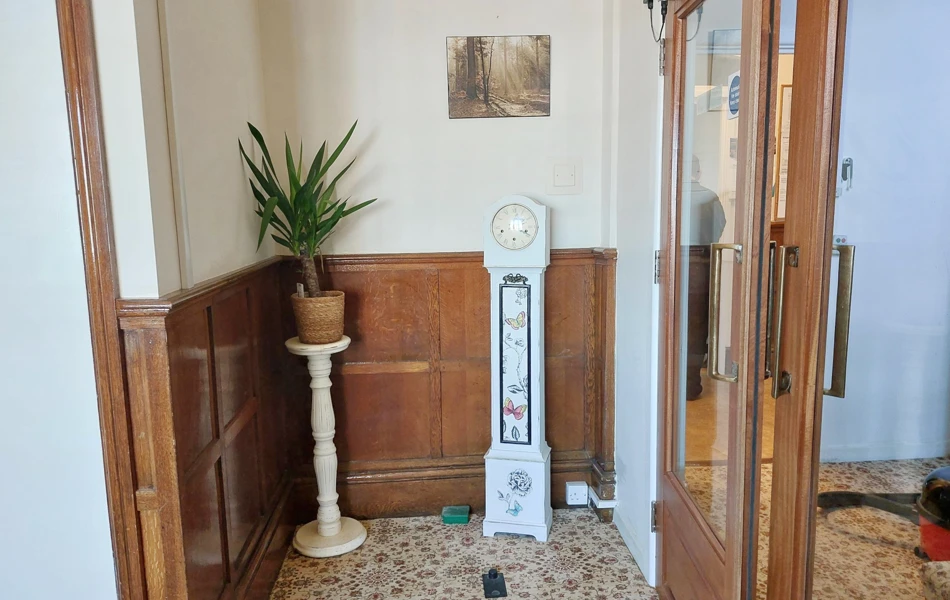 Hallway With Grandfather Clock