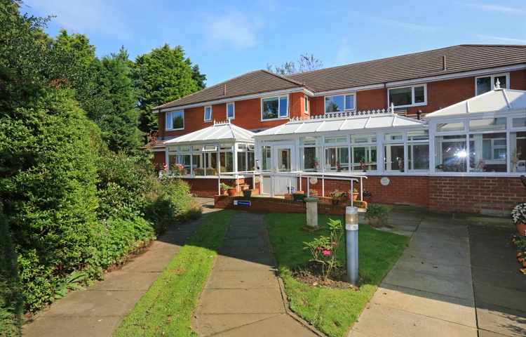 The long conservatories at the back of the house