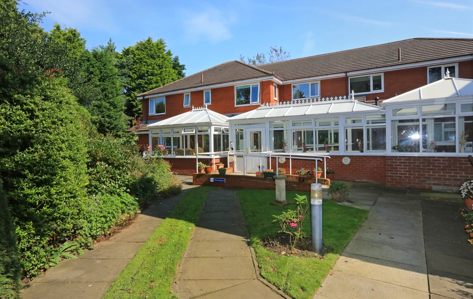 The long conservatories at the back of the house
