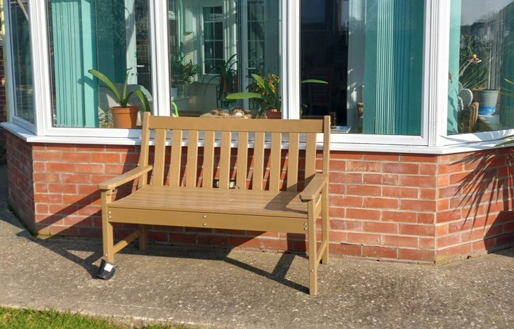 Bench In Garden Of Privett Farm House, PO12 3SZ