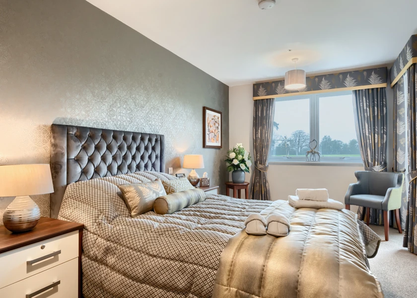 Principal bedroom in our two bedroom apartments