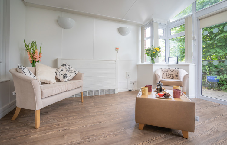Lounge at Abbeyfield House, Bramhall SK7 1EE