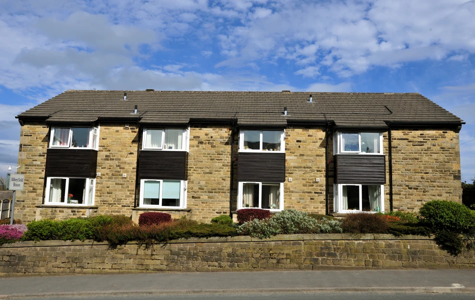 Street view of Abbeyfield House, Barnoldswick BB18 5JX