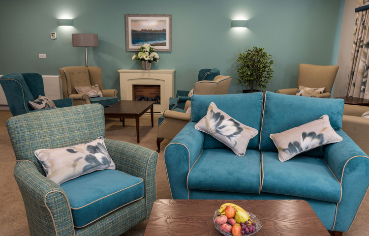 Communal lounge seating area at Speedwell Court Southampton
