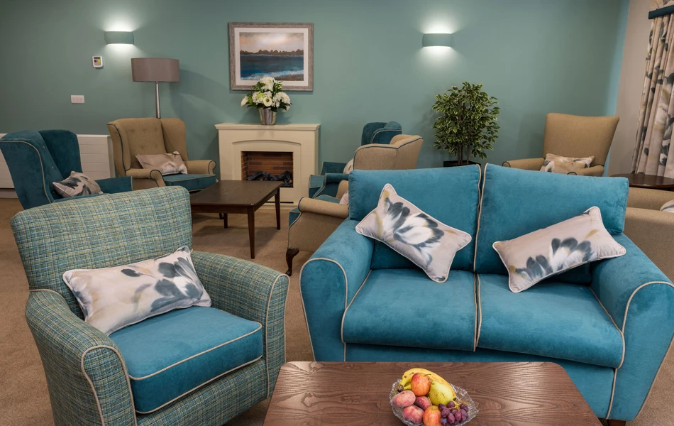 Communal lounge seating area at Speedwell Court Southampton