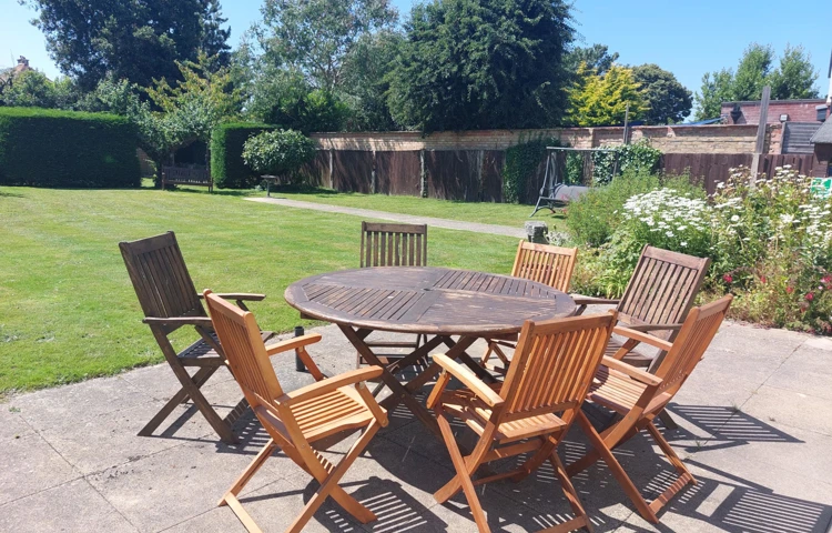 Seating Area Where Residents Can Enjoy The Garden And Fresh Air