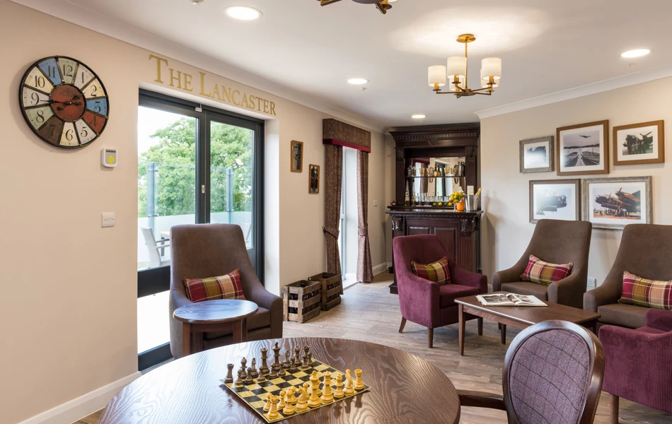 The Lancaster lounge area at Speedwell Court