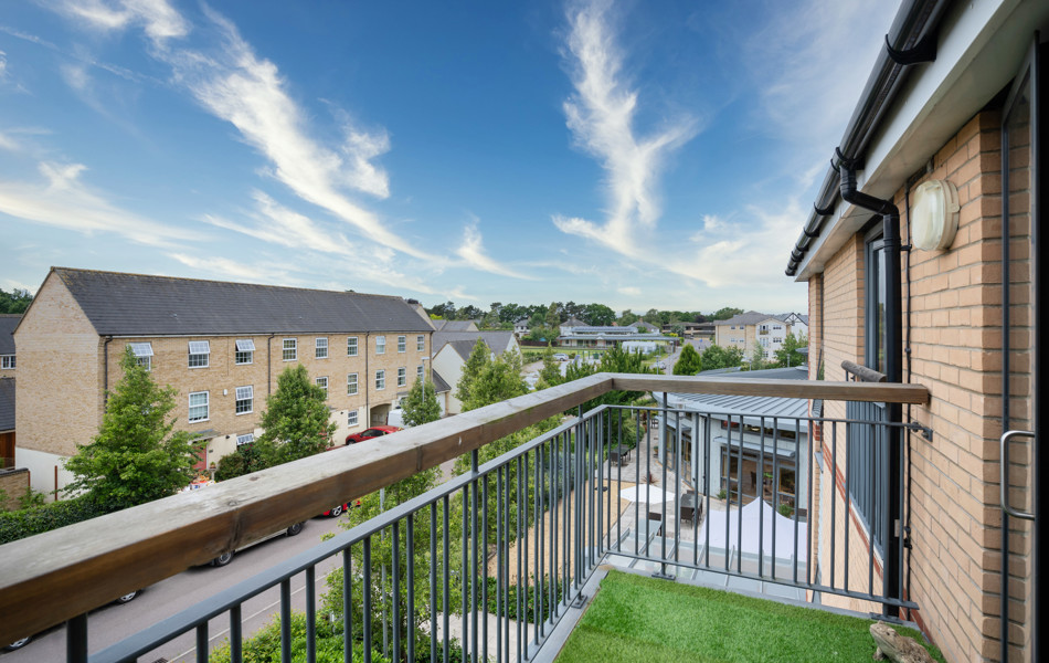 Balcony view from Girton Green, Cambridge