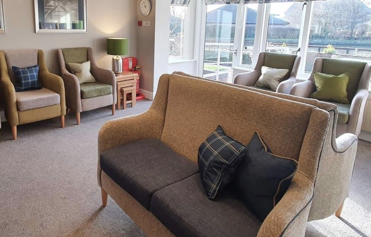 The lounge of Abbeyfield House, Garstang PR3 1PA