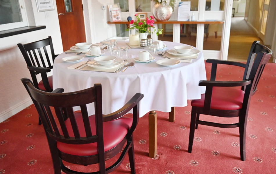 Dining Table At Abbeyfield House, Settle BD24 9RB