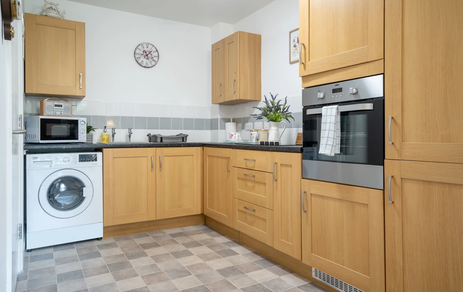 Modern kitchens are a feature of every apartment at Hampton House