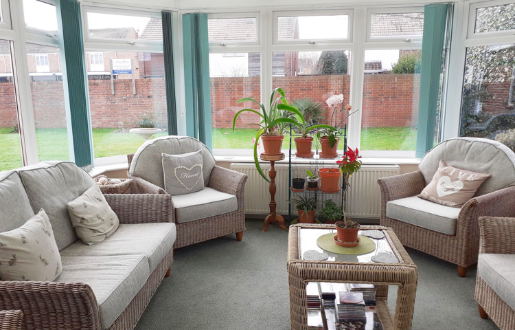 Bright And Spacious Conservatory Where Residents Can Relax And Socialise